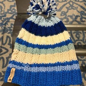 Blue Striped Beanie